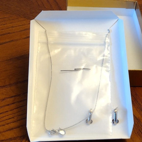 Kirks Folly Crystal Ball Prism Necklace and Clip On Earrings Set New in Box - Picture 4 of 7